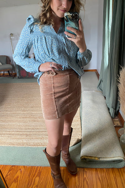 Corduroy Skirt