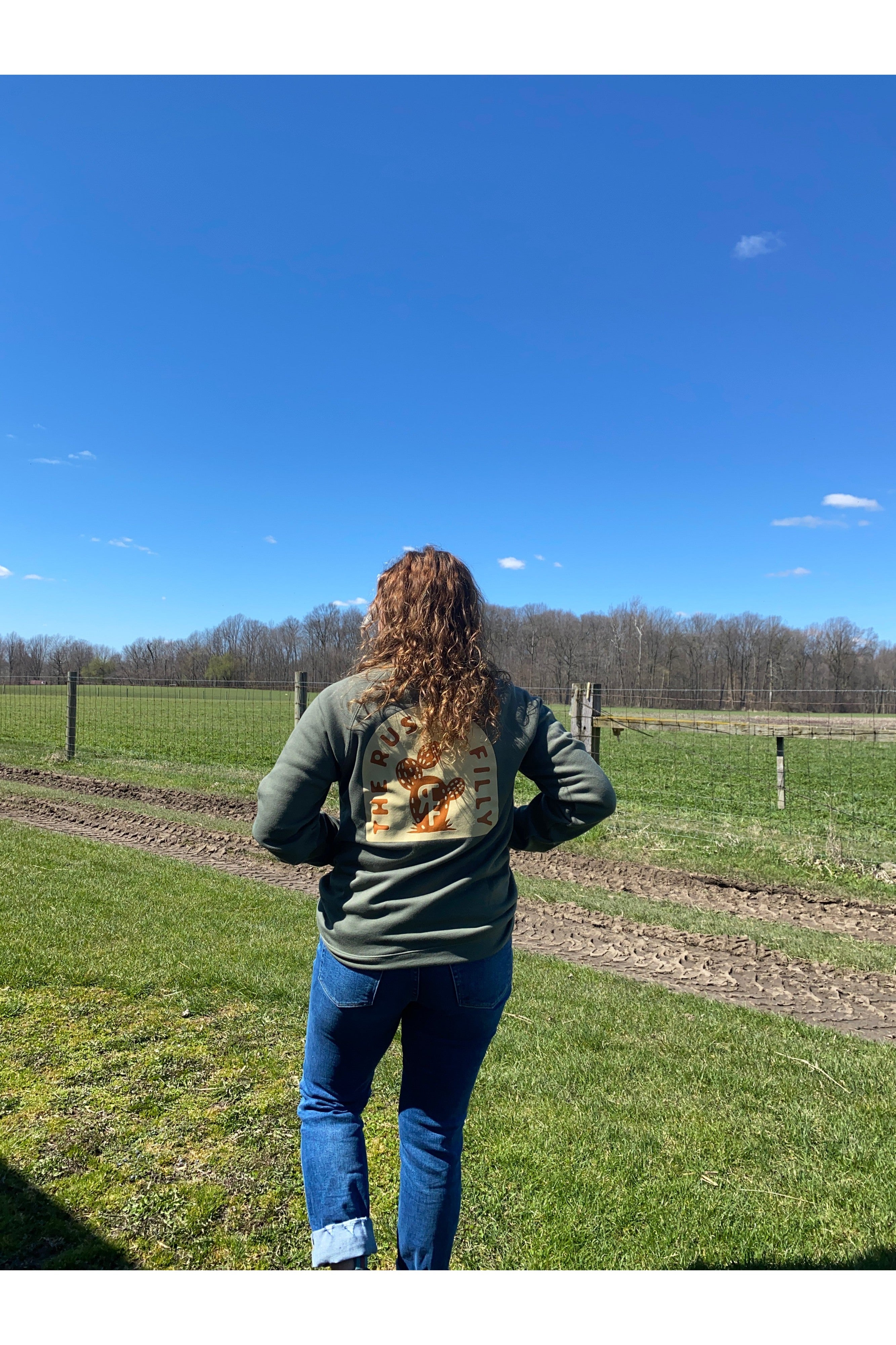 Rustic Filly Crewneck - Green