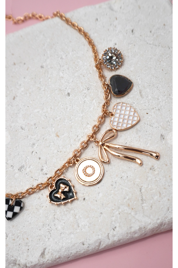 Checker Heart Necklace