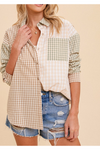 Mixed Chex Button-Up