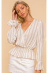 Striped Peplum