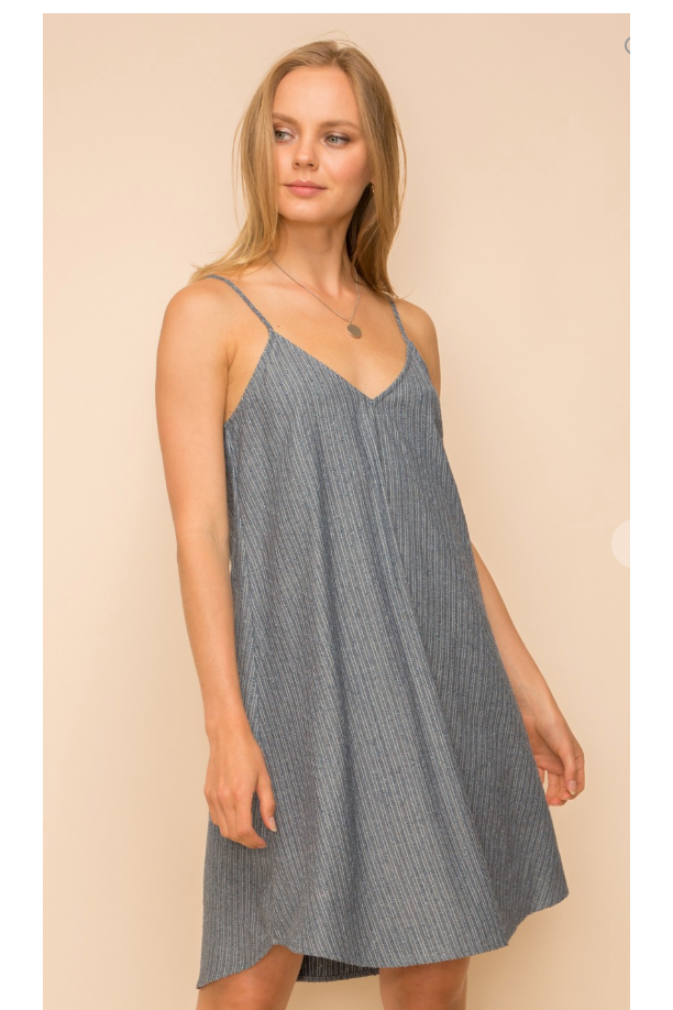 Chambray Mini Dress