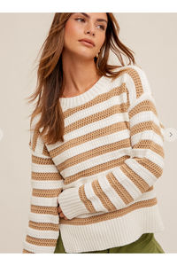 Tan Stripe Sweater