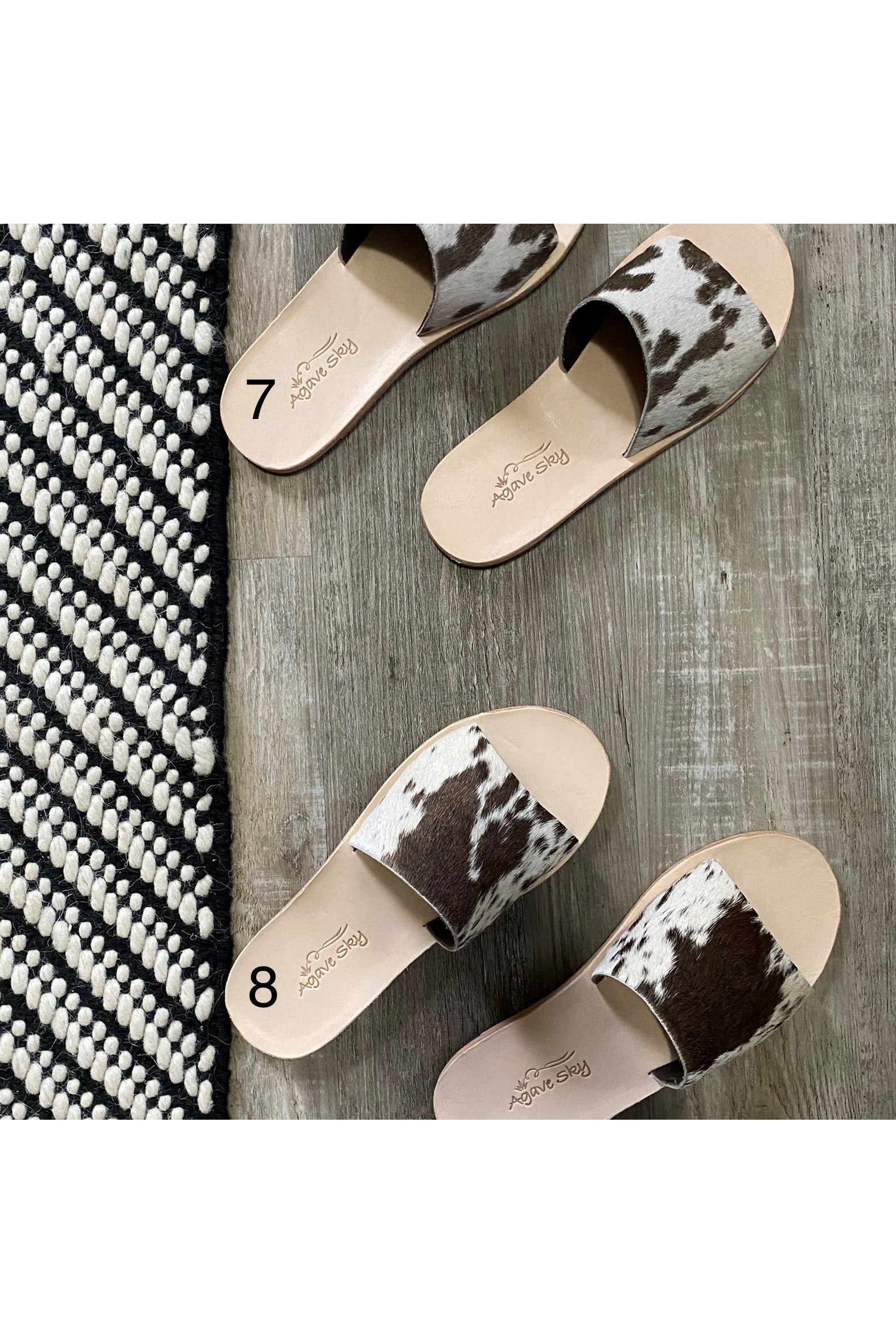 Cowhide Slide - Chocolate