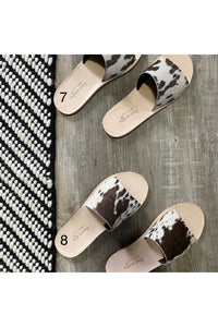 Cowhide Slide - Chocolate