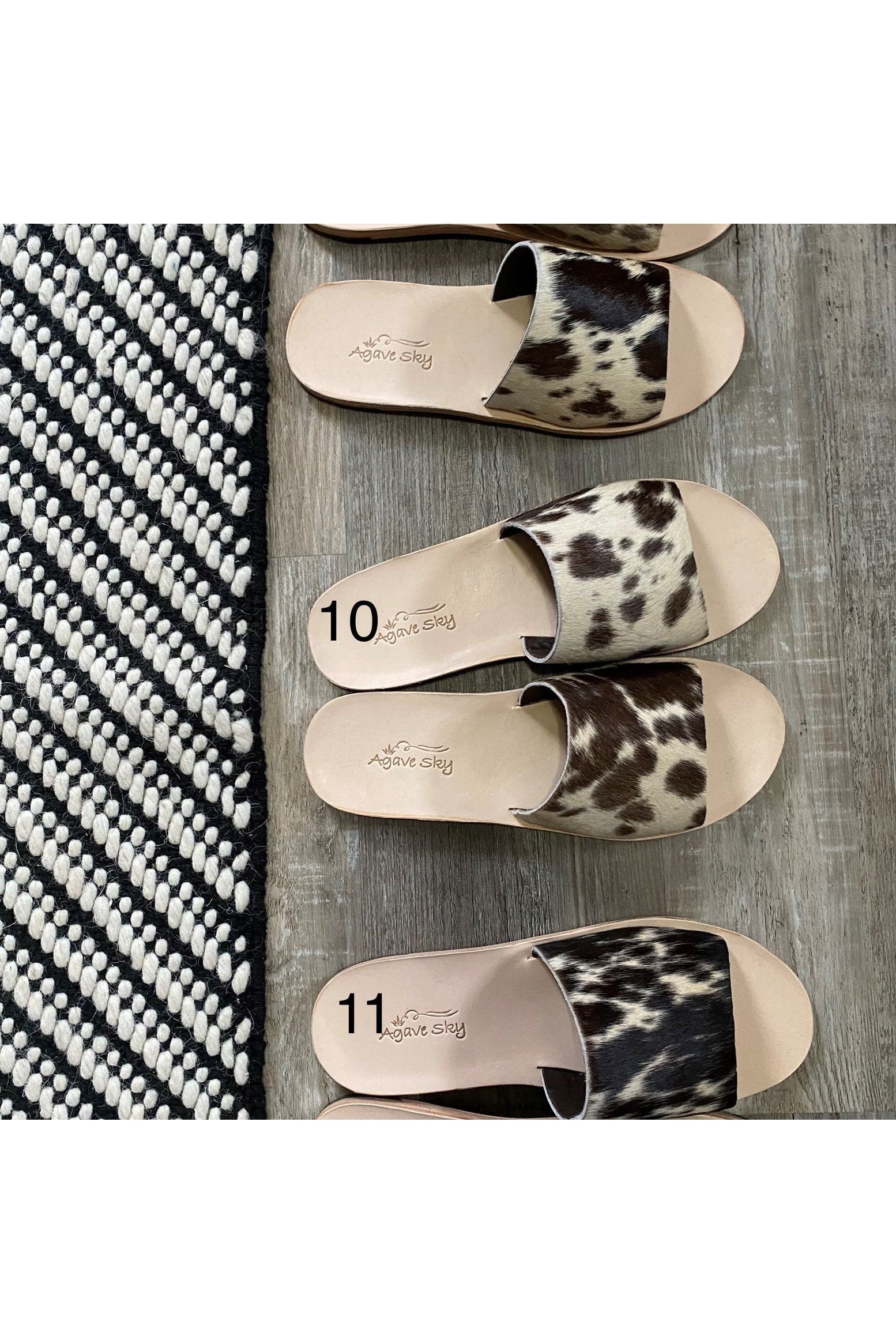 Cowhide Slide - Chocolate