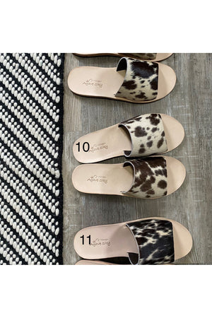 Cowhide Slide - Chocolate