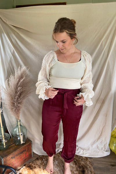 Oxford Satin Pant