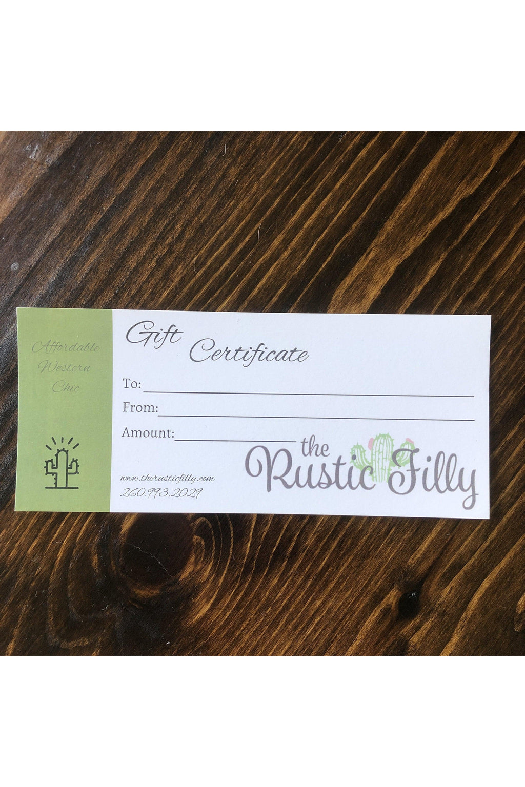 Gift Certificate