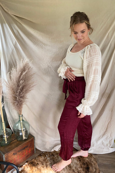 Oxford Satin Pant