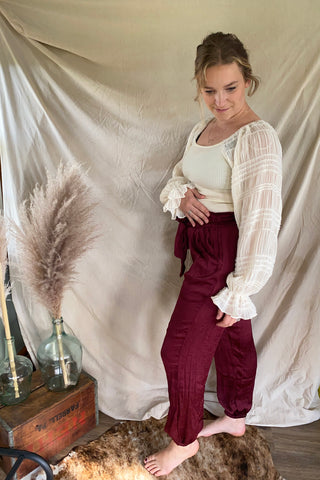 Oxford Satin Pant