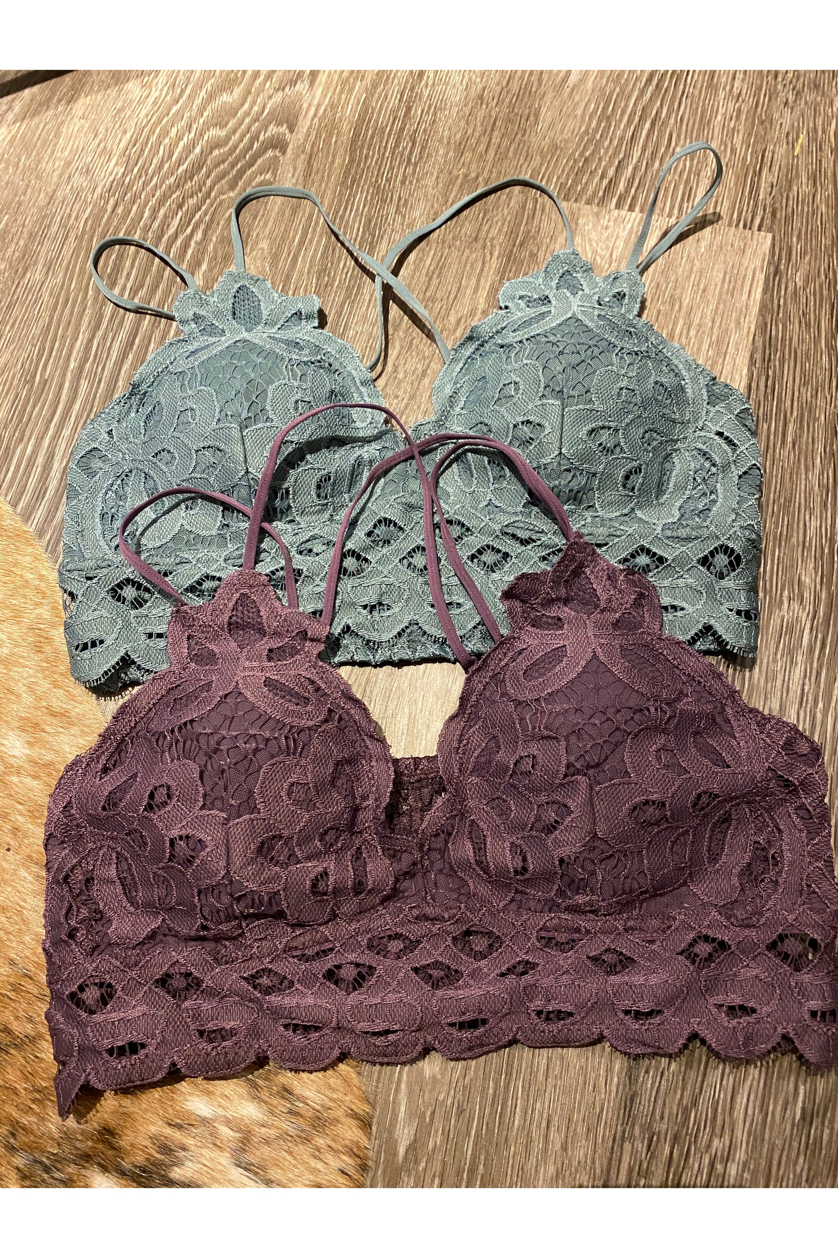 Plum Lace Bralette